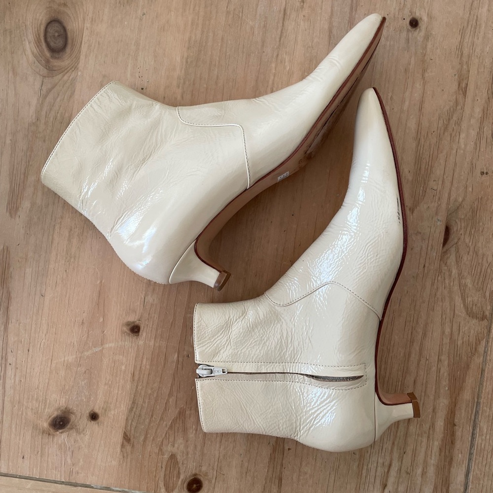 Rachel Comey Pimm Bootie Cream Crinkle Real Leather - Picture 6 of 8